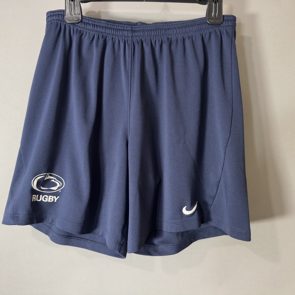 Nike Penn State Rugby Shorts Mens Large Navy Dri-FIT Nittany Lions Athletic